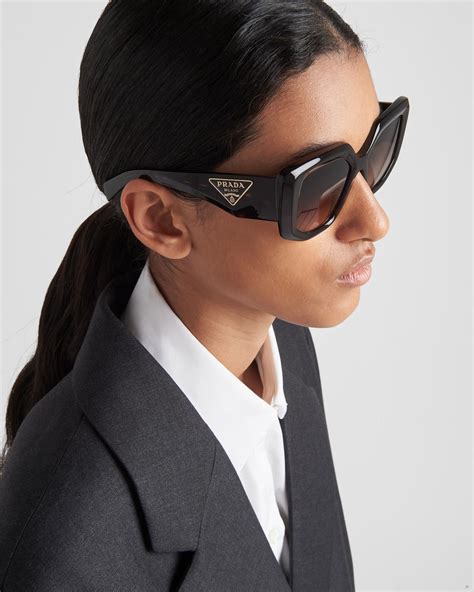 prada cut off sunglasses|Women's Sunglasses .